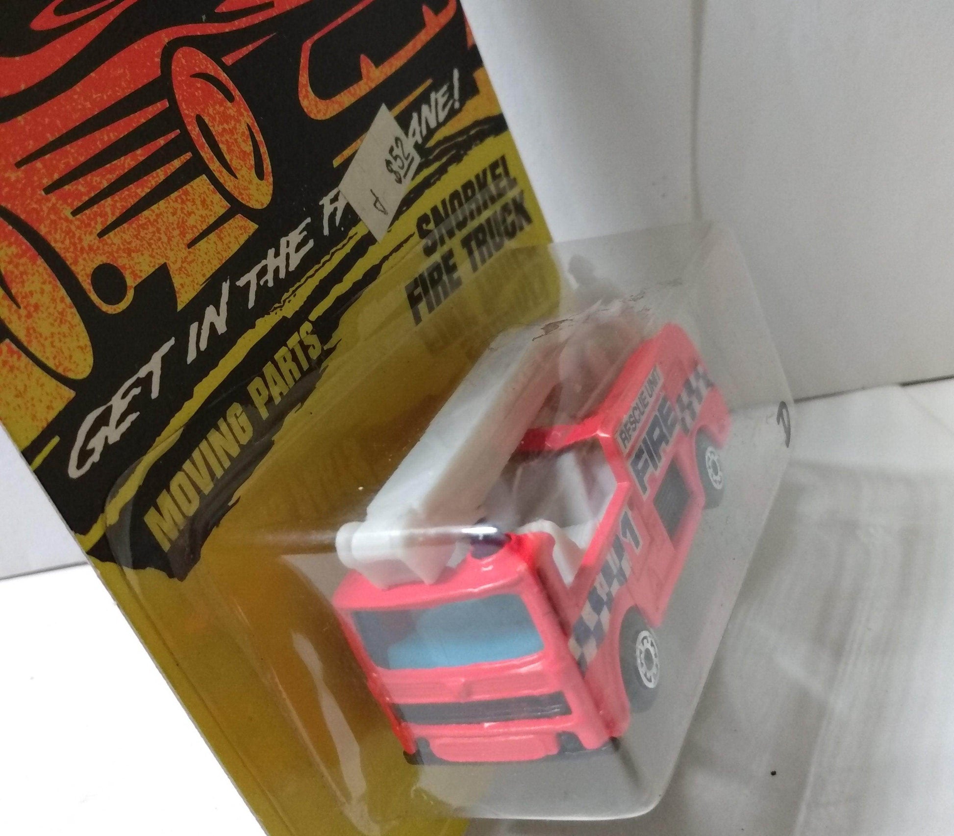 Matchbox 63 Snorkel Fire Truck Diecast Metal Toy 1993 Orange - TulipStuff