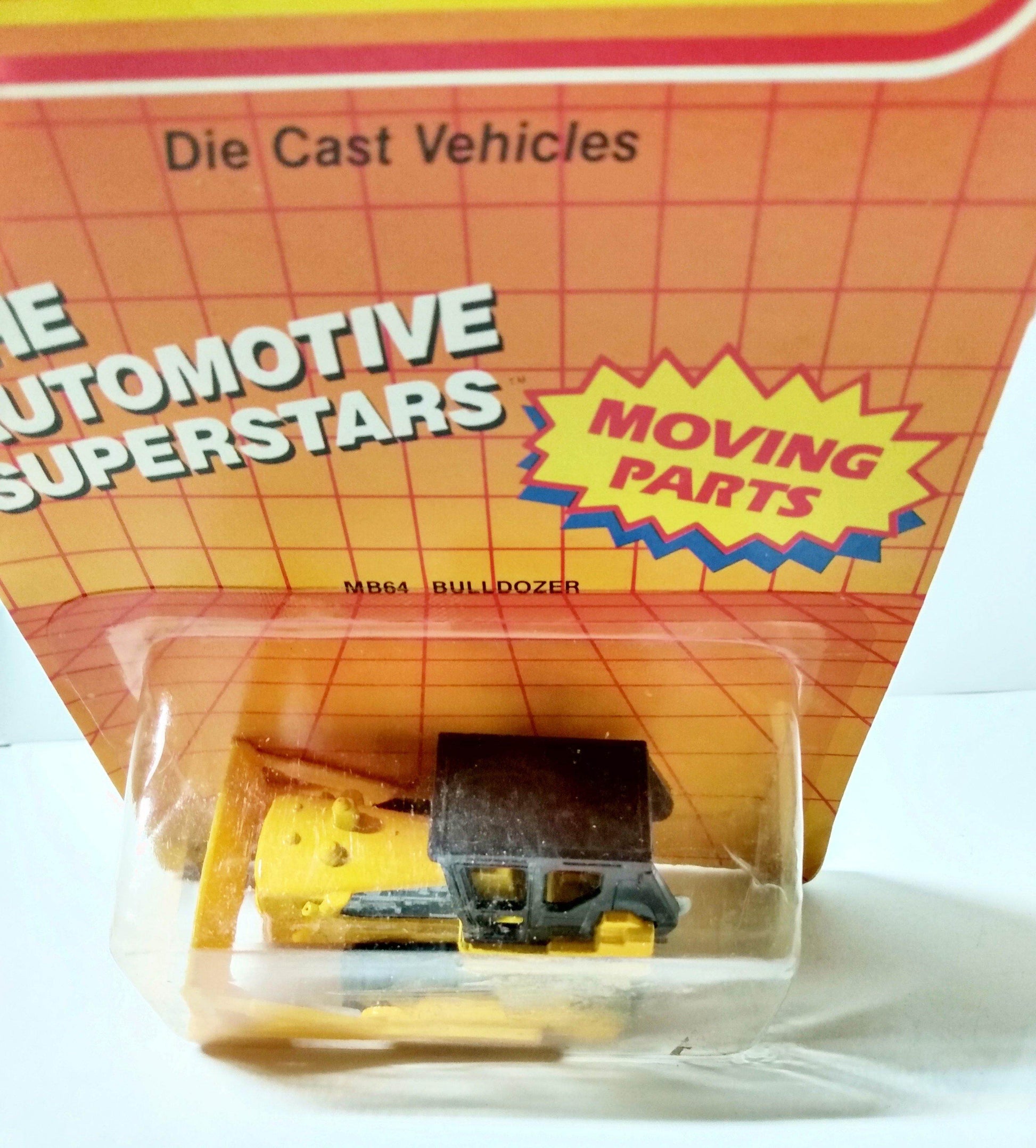 Matchbox 64 Caterpillar Bulldozer Vintage Diecast Metal Construction Toy 1987 - TulipStuff