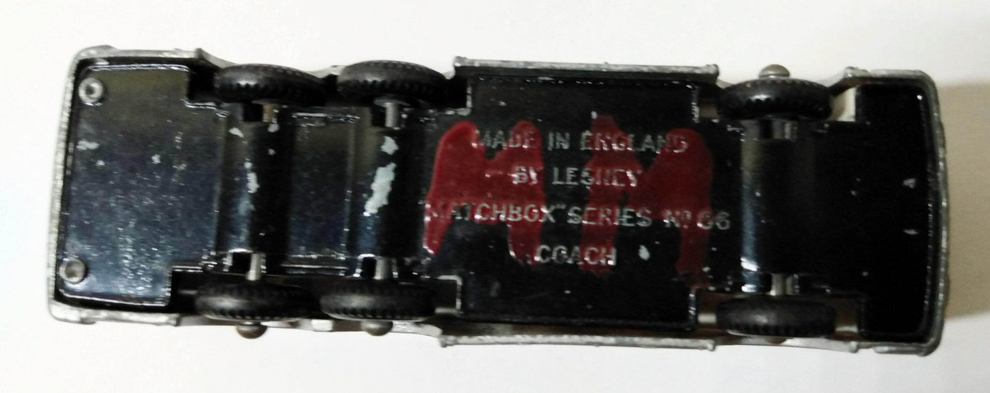 Lesney Matchbox No 66 Greyhound Bus Coach Diecast 1967 - TulipStuff