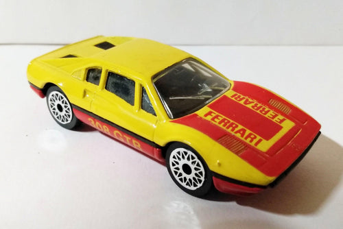 Matchbox 70 Ferrari 308 GTB Racing Car Yellow Macau 1981 - TulipStuff