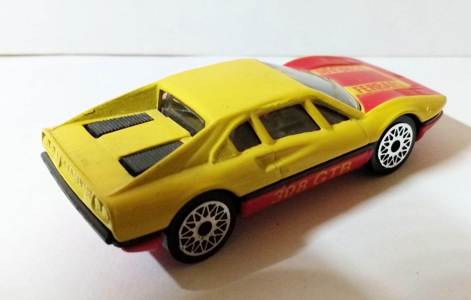 Matchbox 70 Ferrari 308 GTB Racing Car Yellow Macau 1981 - TulipStuff