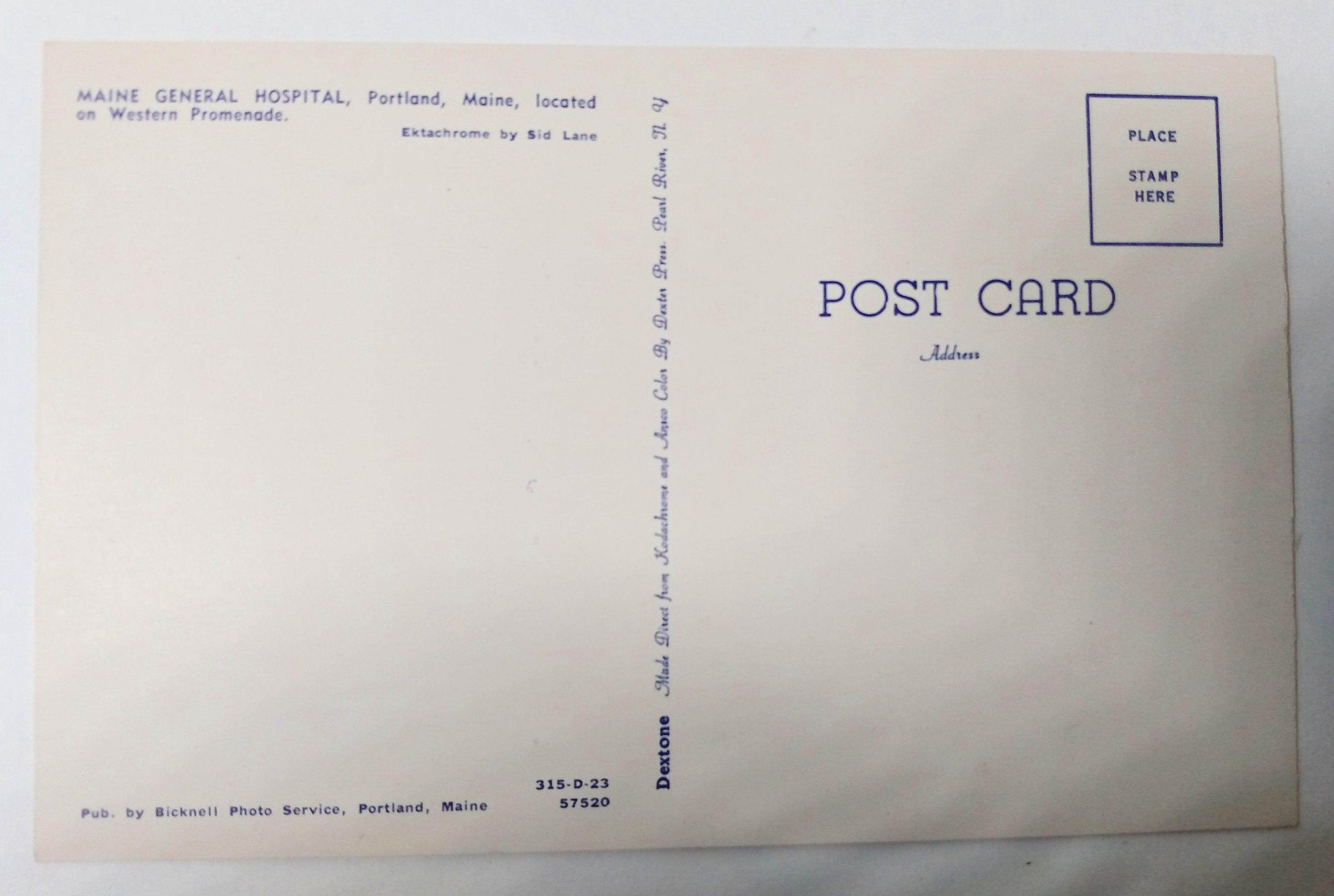 Maine General Hospital Portland Western Promenade 1950's - TulipStuff
