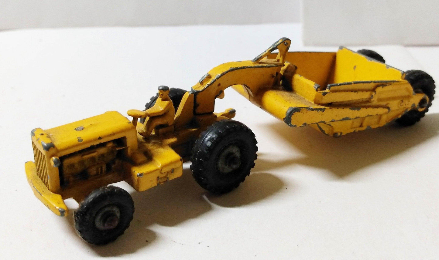 Lesney Matchbox Major Pack M1 Caterpillar Earth Scraper Earthmover 1957 - TulipStuff
