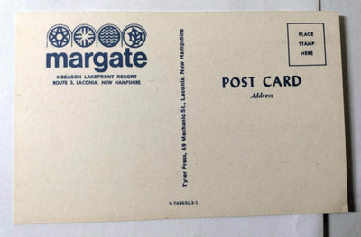 Margate 4-season Lakefront Resort Laconia New Hampshire 1960's - TulipStuff