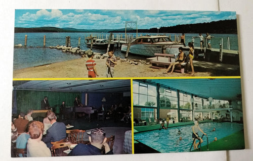 Margate 4-season Lakefront Resort Laconia New Hampshire 1960's - TulipStuff