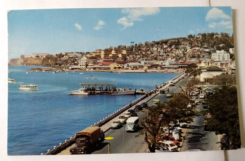 Martinique Fort-de-France Maritime Blvd And Cornice Early 1960's - TulipStuff