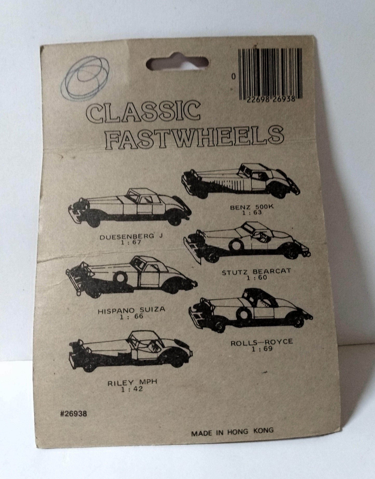 Marz Karz Classic Fastwheels Duesenberg J Hong Kong 1980's - TulipStuff