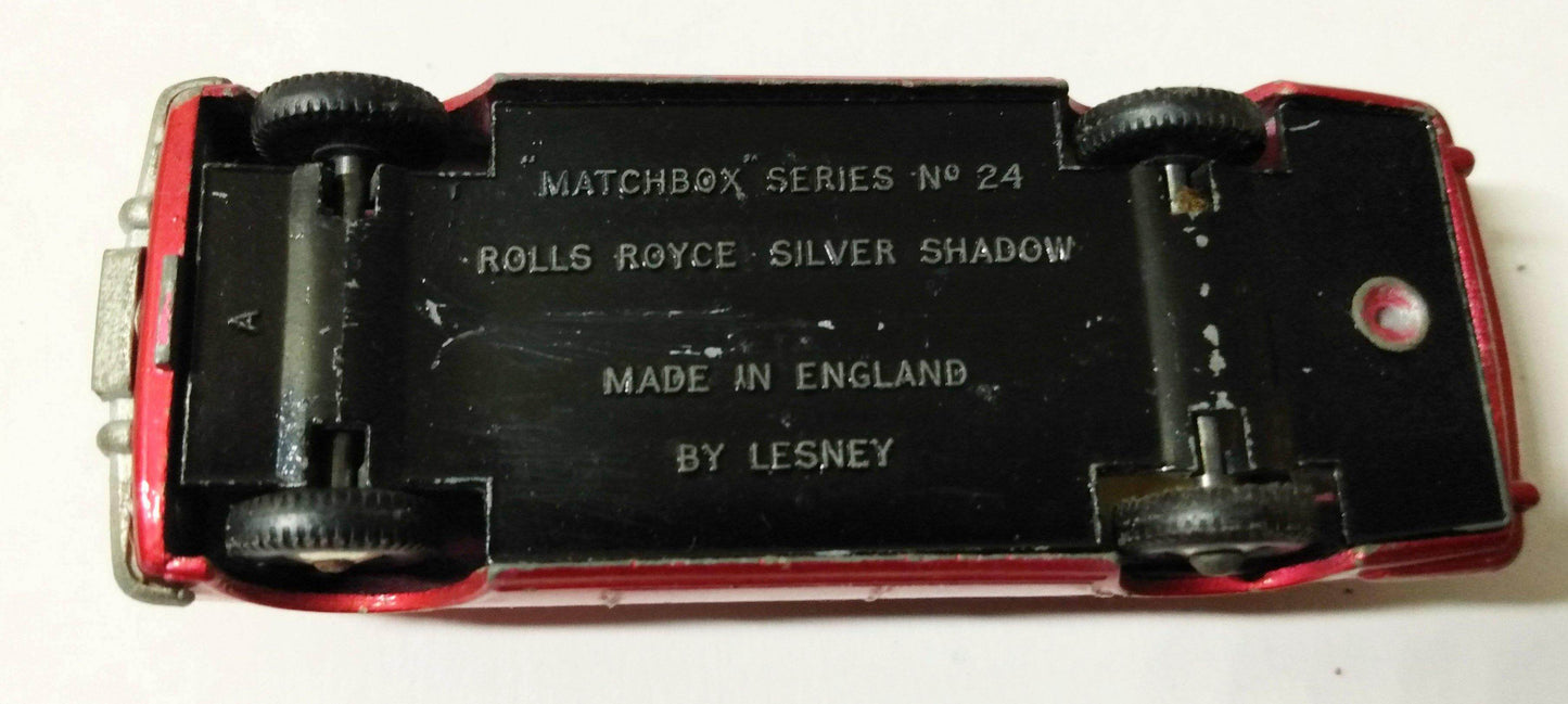 Lesney Matchbox no. 24 Rolls Royce Silver Shadow Made in England 1967 - TulipStuff