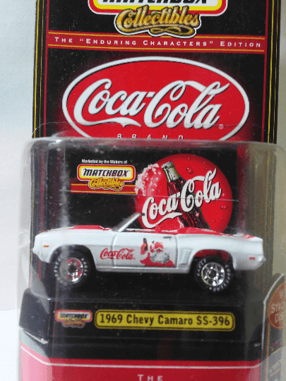 Matchbox Collectibles Coca-Cola 1969 Chevy Camaro SS-396 Convertible - TulipStuff