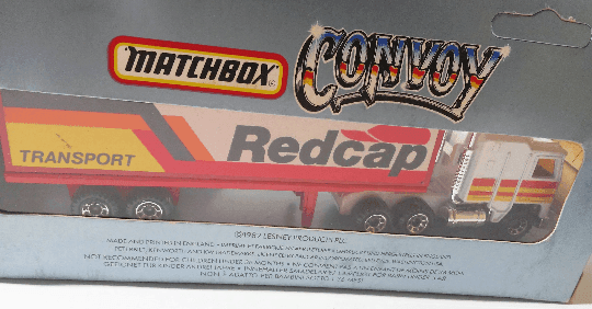 Lesney Matchbox Convoy CY8 Kenworth C.O.E. Peterbilt Box Truck Redcap - TulipStuff