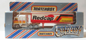 Lesney Matchbox Convoy CY8 Kenworth C.O.E. Peterbilt Box Truck Redcap - TulipStuff