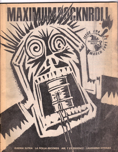 Maximum Rock N Roll Issue 94 March 1991 Punk Fanzine Laughing Hyenas - TulipStuff