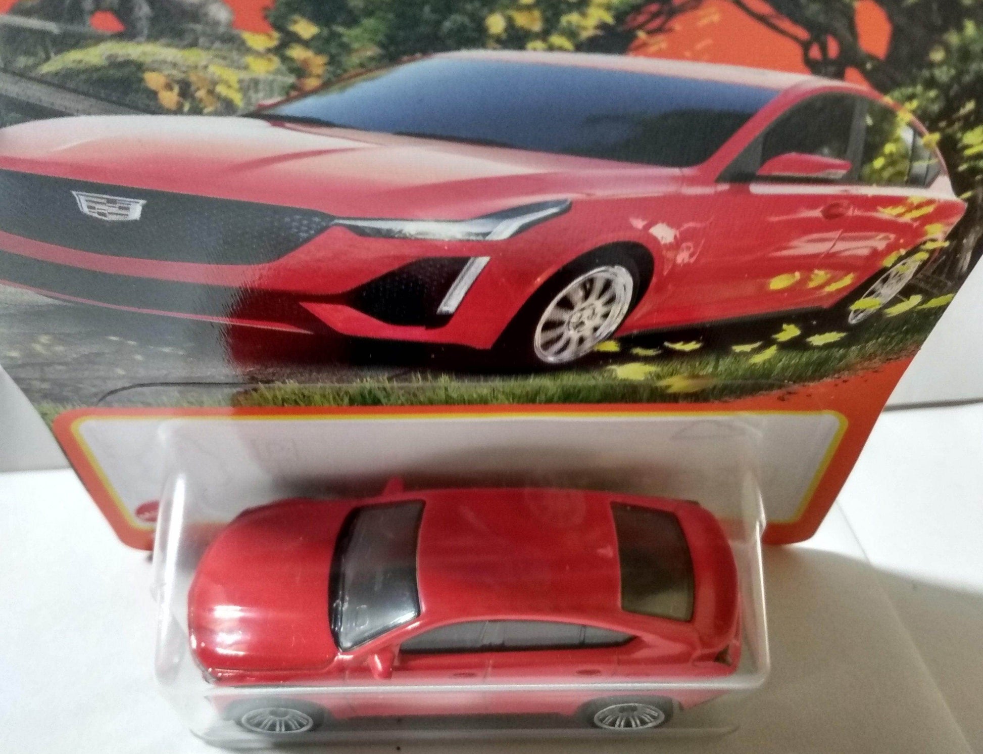 Matchbox 2022 MB72 - 2021 Cadillac CT5-V Blackwing MBX Highway Red - TulipStuff