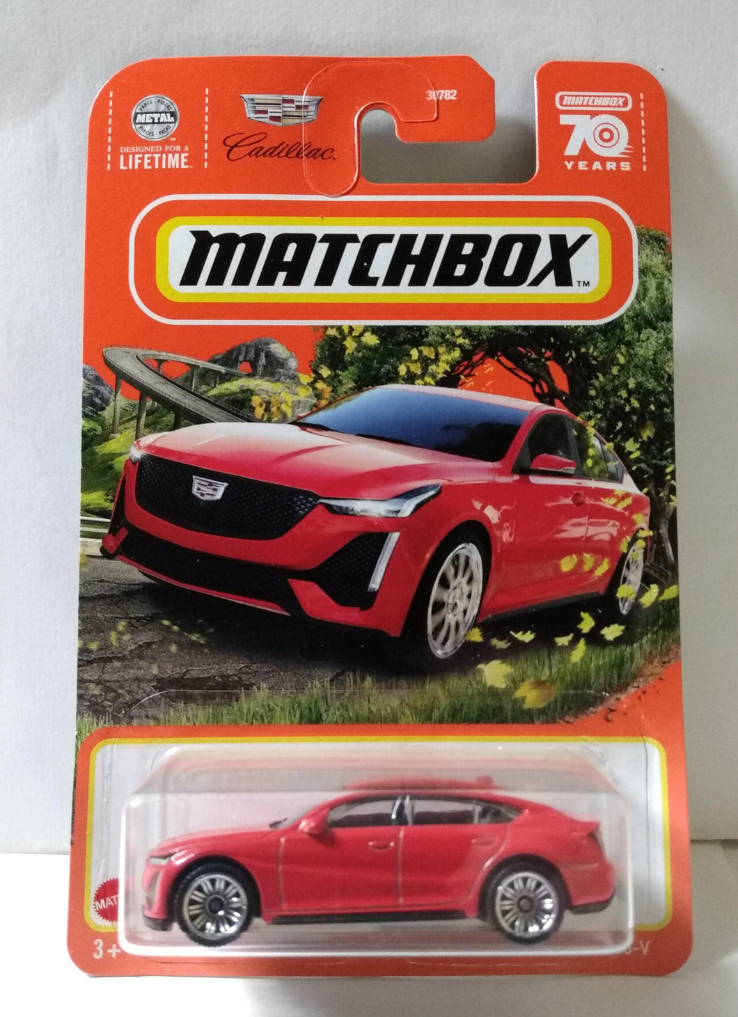 Matchbox 2022 MB72 - 2021 Cadillac CT5-V Blackwing MBX Highway Red - TulipStuff