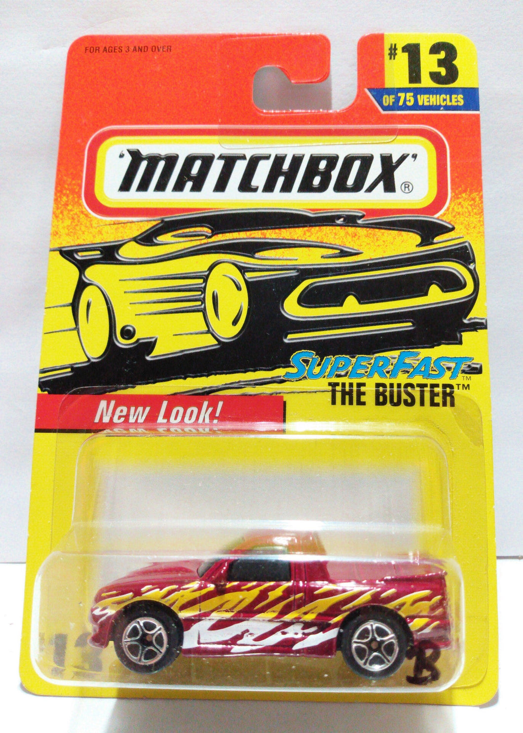 Matchbox 13 The Buster Pickup Truck Diecast Toy Superfast 1996 - TulipStuff