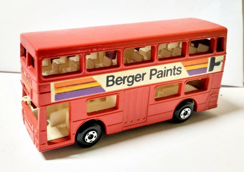 Matchbox 17 The Londoner London Bus Berger Paints Superfast 1973 - TulipStuff