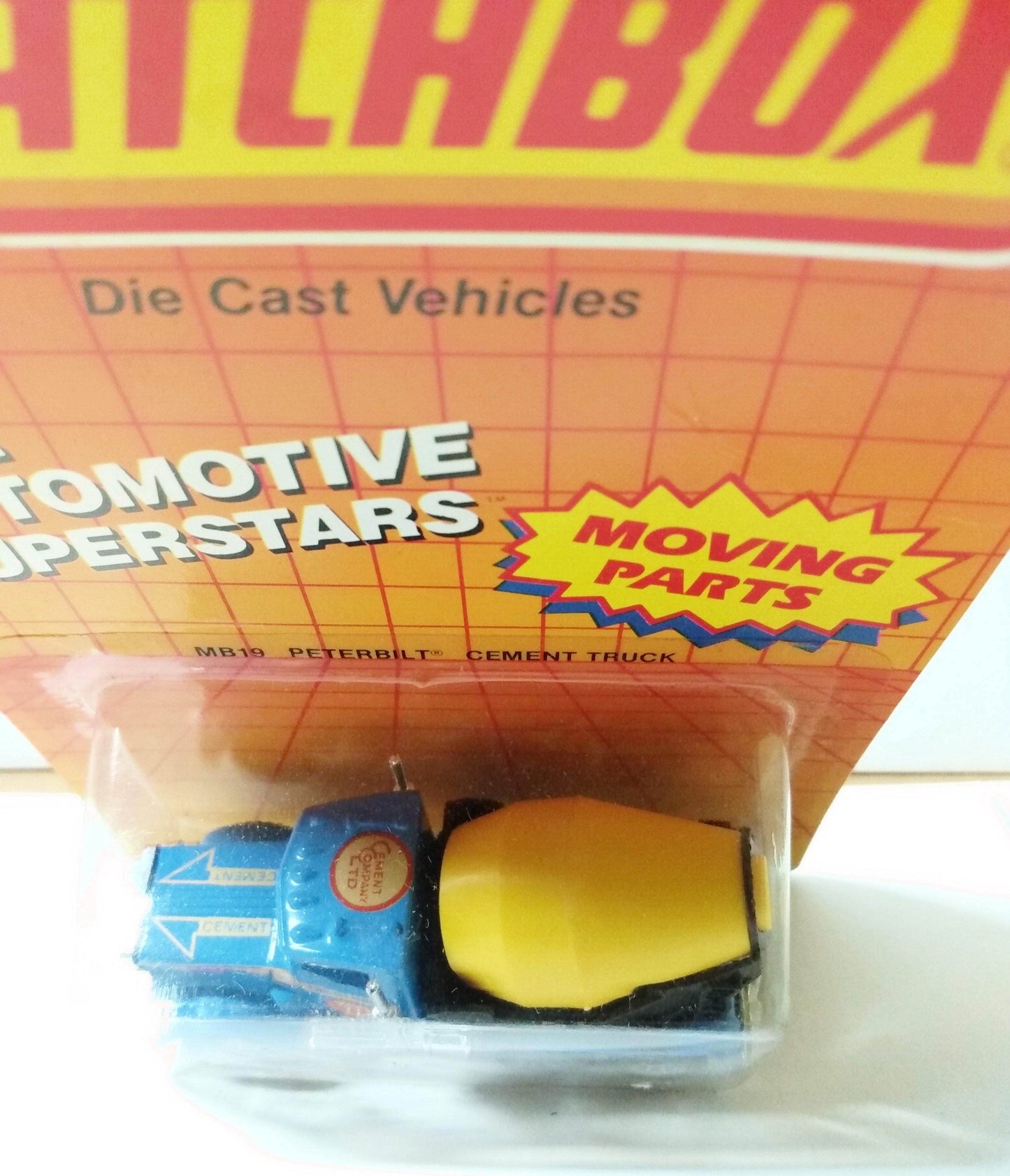 Matchbox 19 Peterbilt Cement Truck Diecast Metal Construction Toy 1987 - TulipStuff