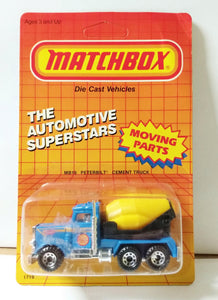 Matchbox 19 Peterbilt Cement Truck Diecast Metal Construction Toy 1987 - TulipStuff