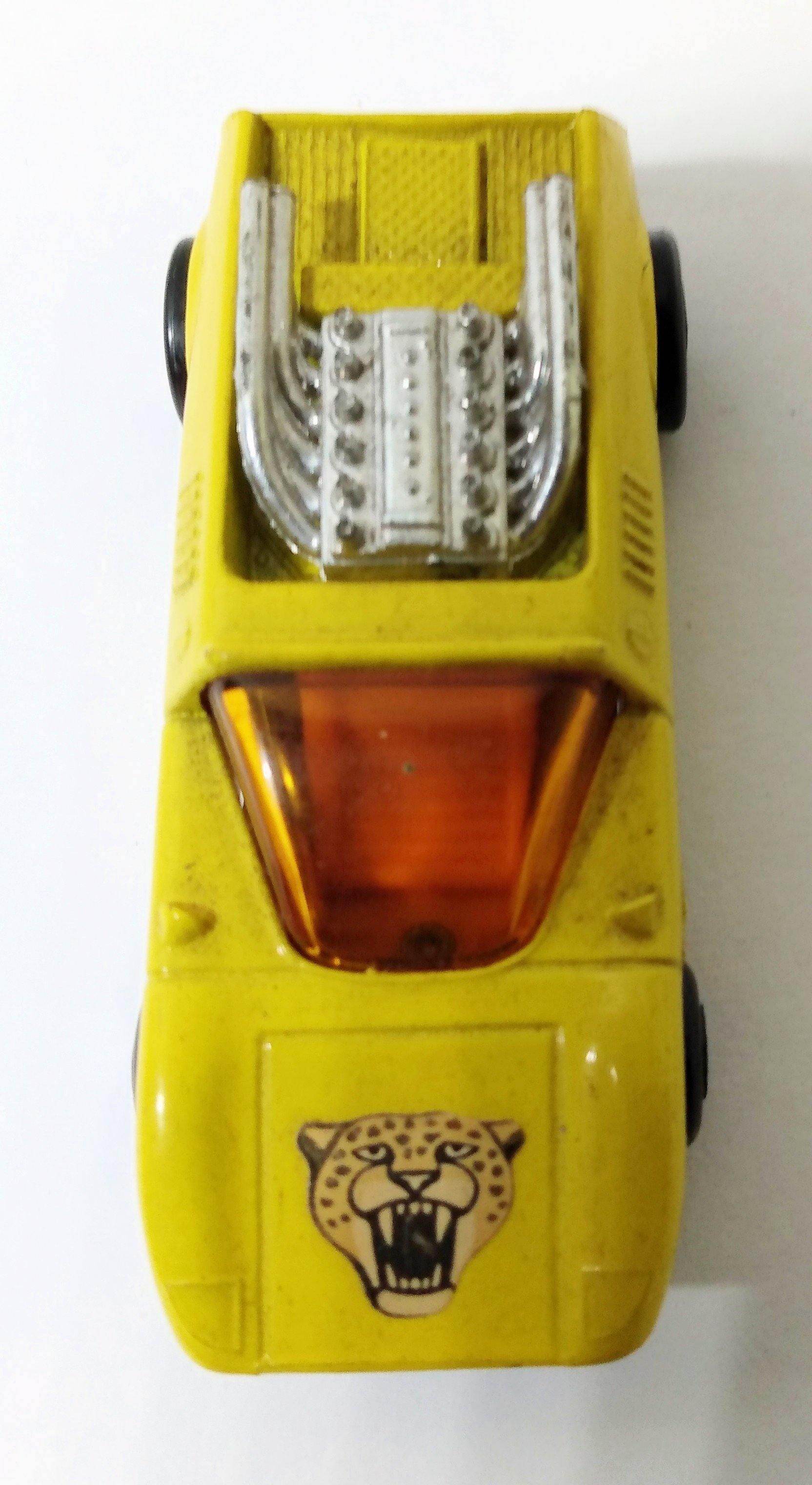 Lesney Matchbox 1 Mod Rod Spotted Cat Label England 1971 - TulipStuff