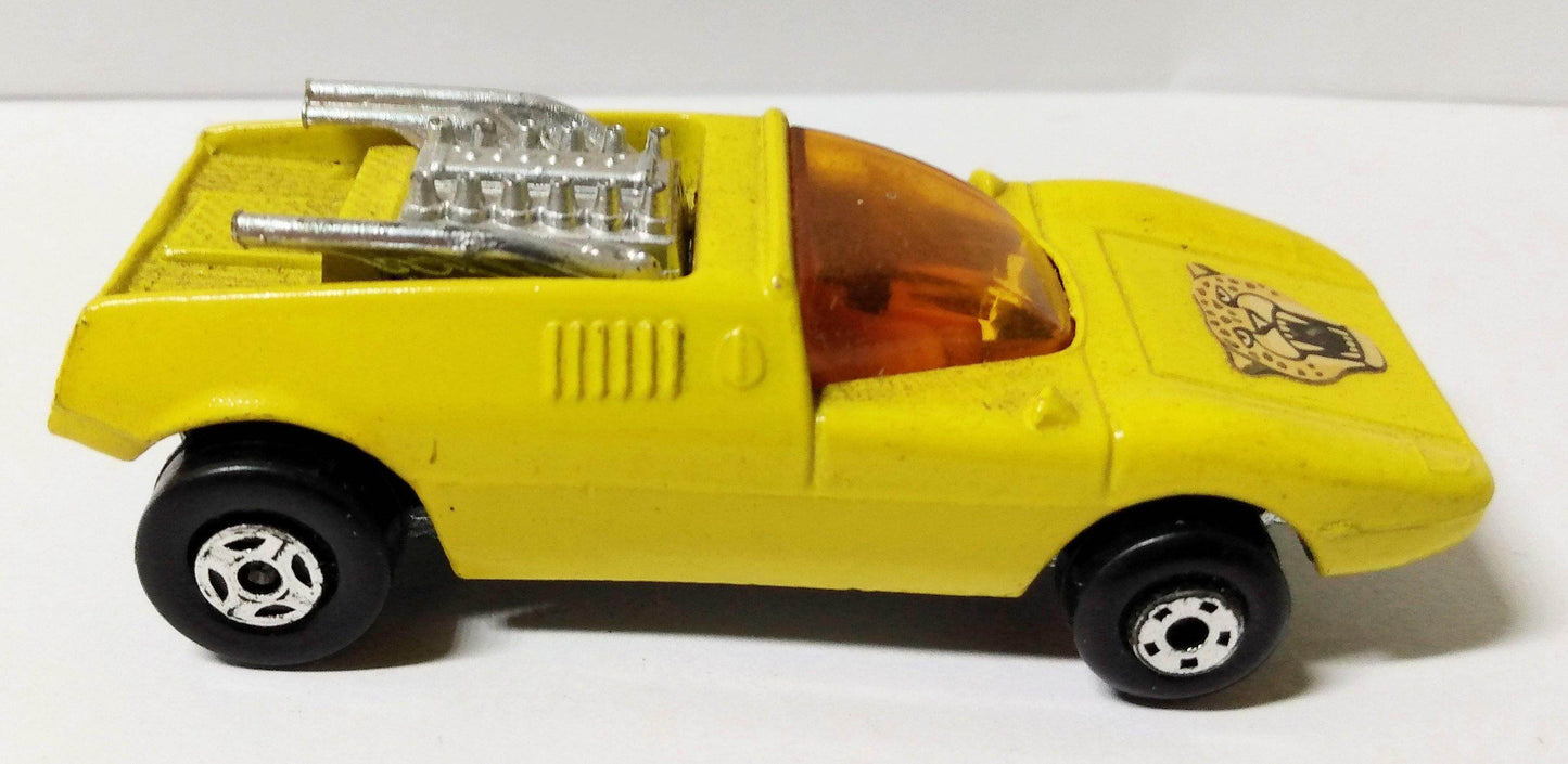 Lesney Matchbox 1 Mod Rod Spotted Cat Label England 1971 - TulipStuff