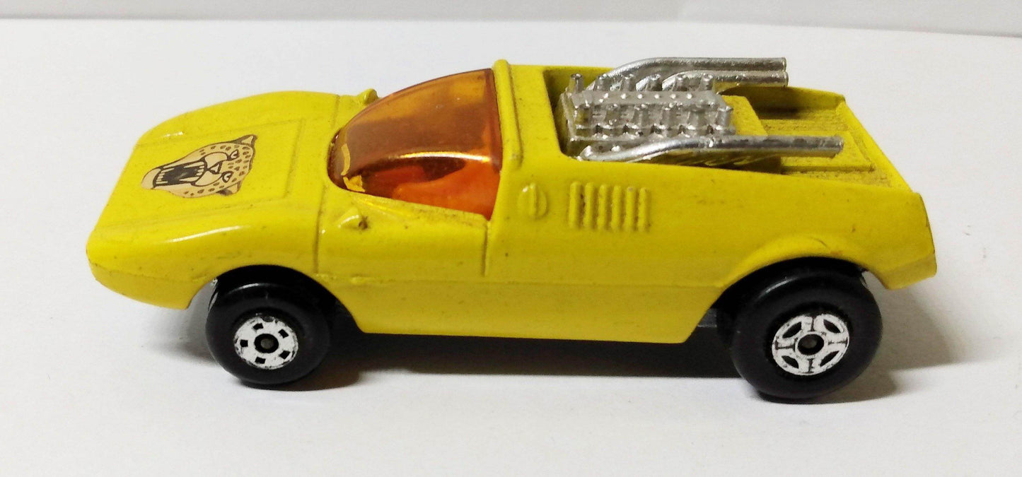 Lesney Matchbox 1 Mod Rod Spotted Cat Label England 1971 - TulipStuff
