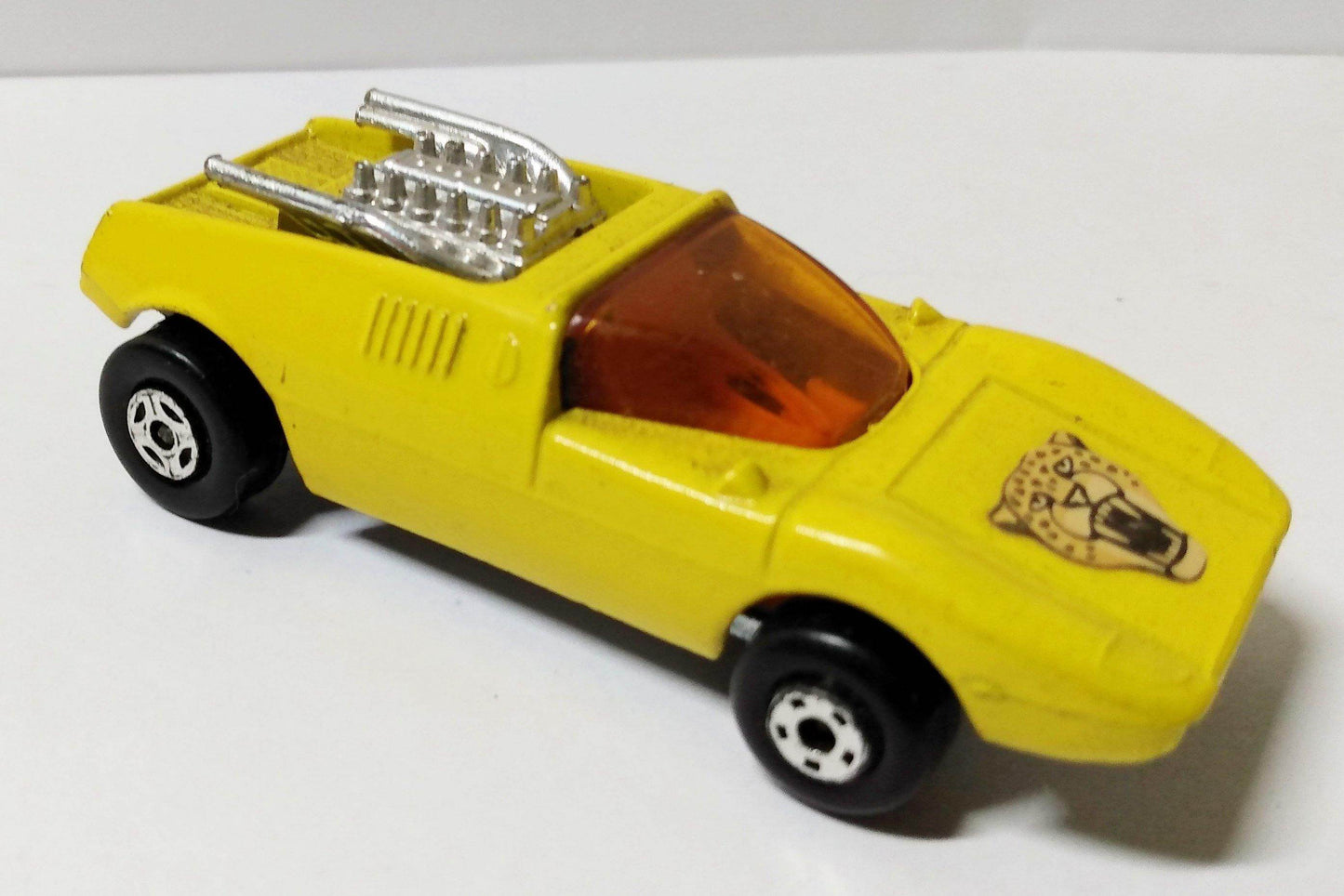 Lesney Matchbox 1 Mod Rod Spotted Cat Label England 1971 - TulipStuff