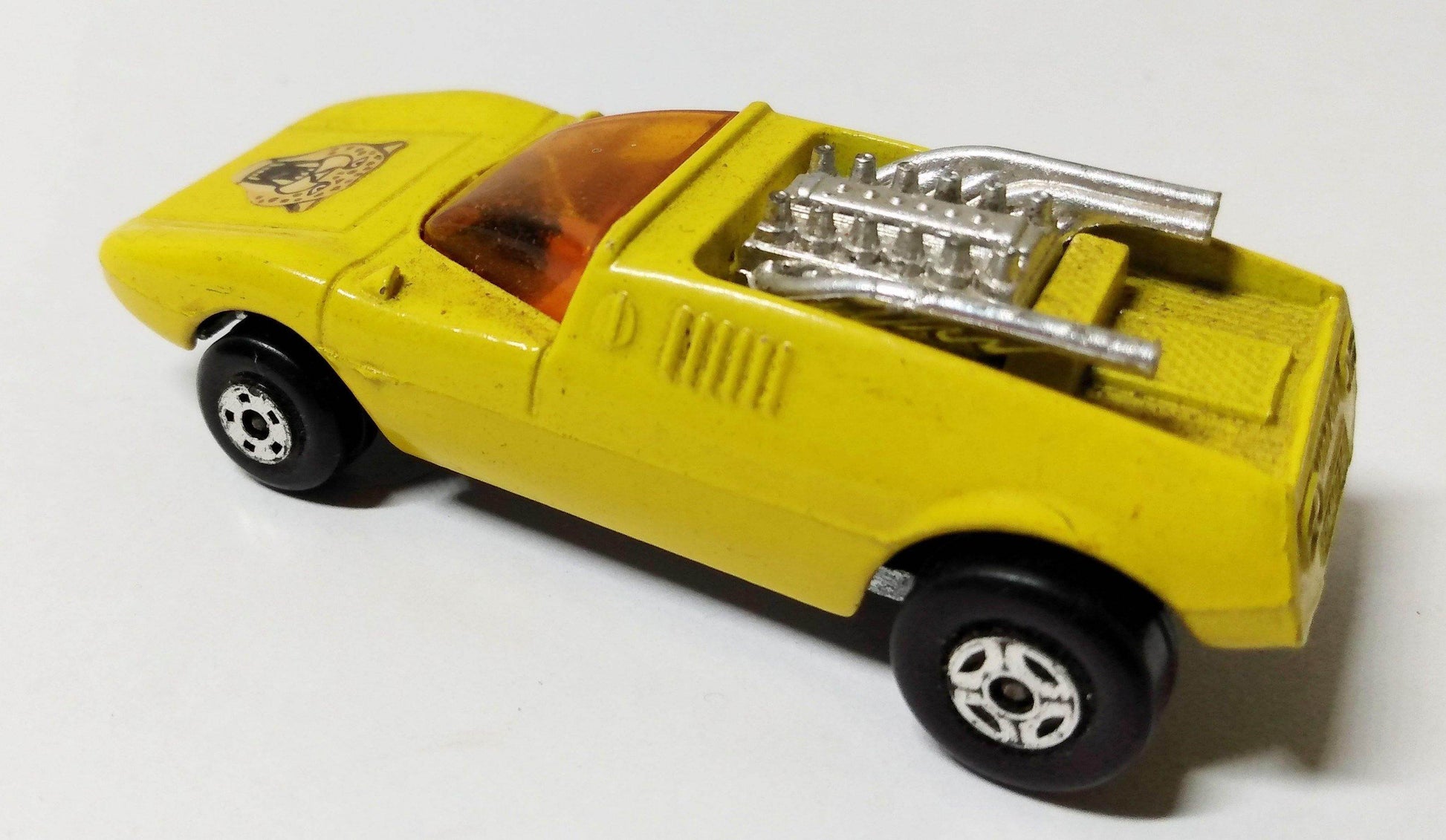 Lesney Matchbox 1 Mod Rod Spotted Cat Label England 1971 - TulipStuff