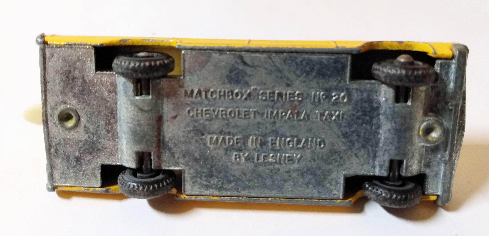 Lesney Matchbox no. 20 Chevrolet Impala Taxi 1965 - TulipStuff