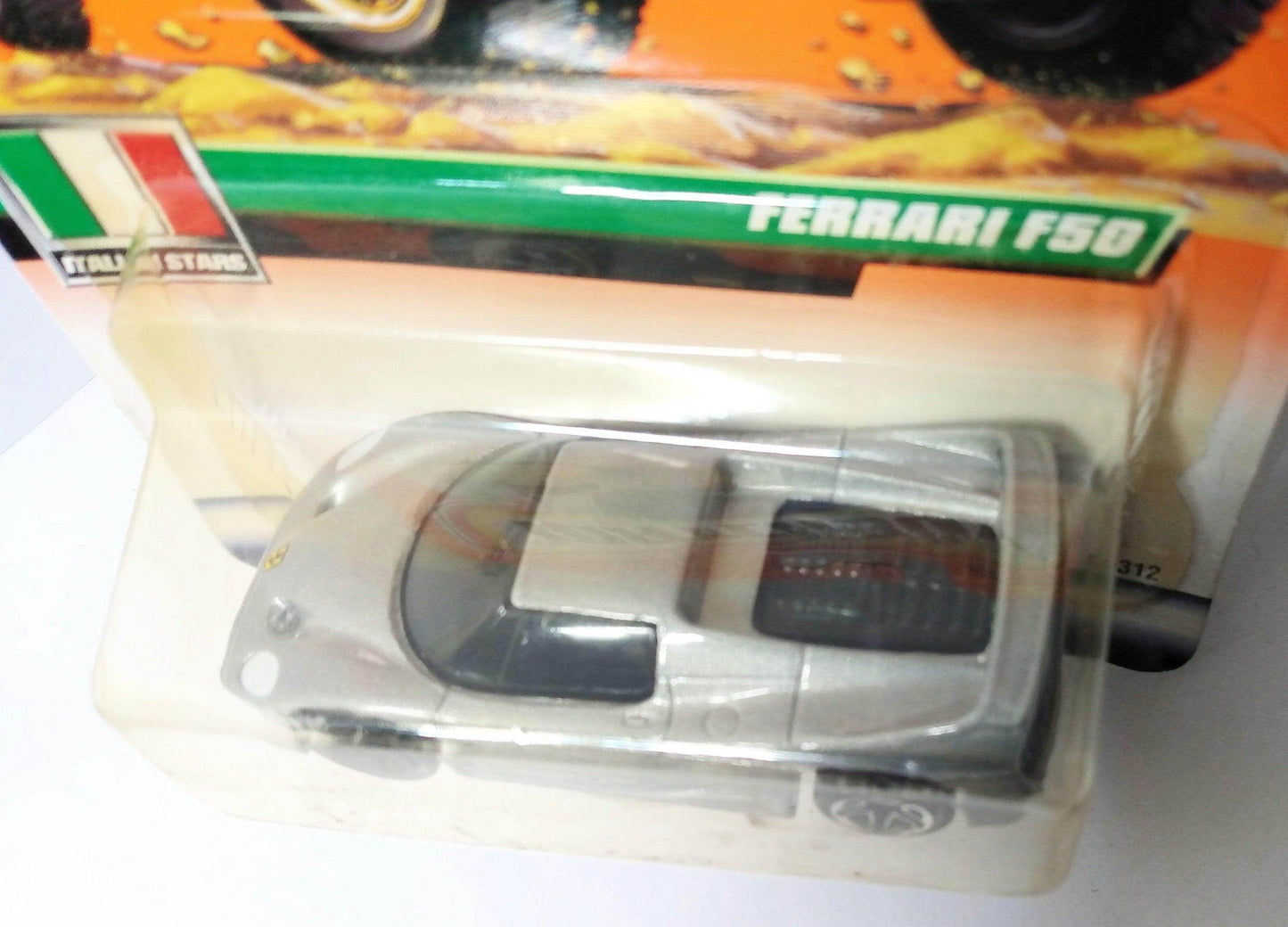 Matchbox 21 Italian Stars Ferrari F50 Mismatched Wheels Error Car 1999 - TulipStuff