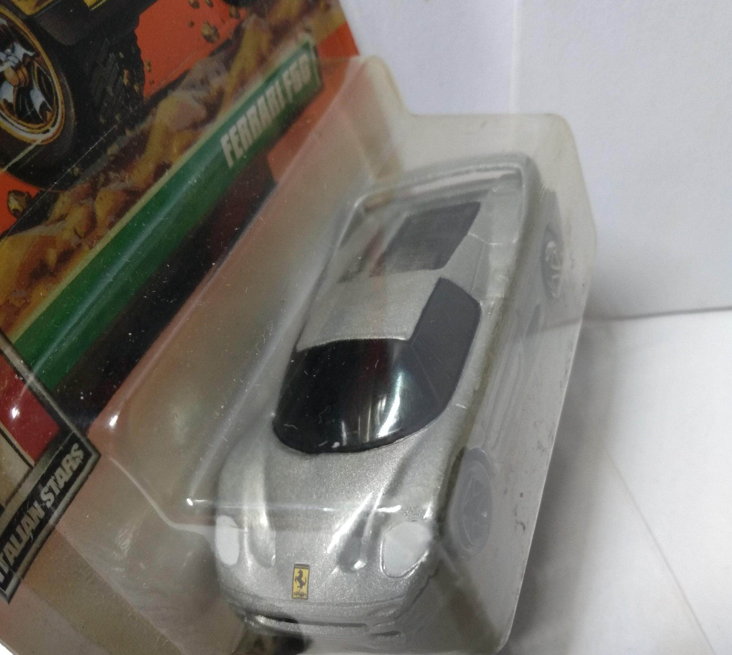 Matchbox 21 Italian Stars Ferrari F50 Mismatched Wheels Error Car 1999 - TulipStuff