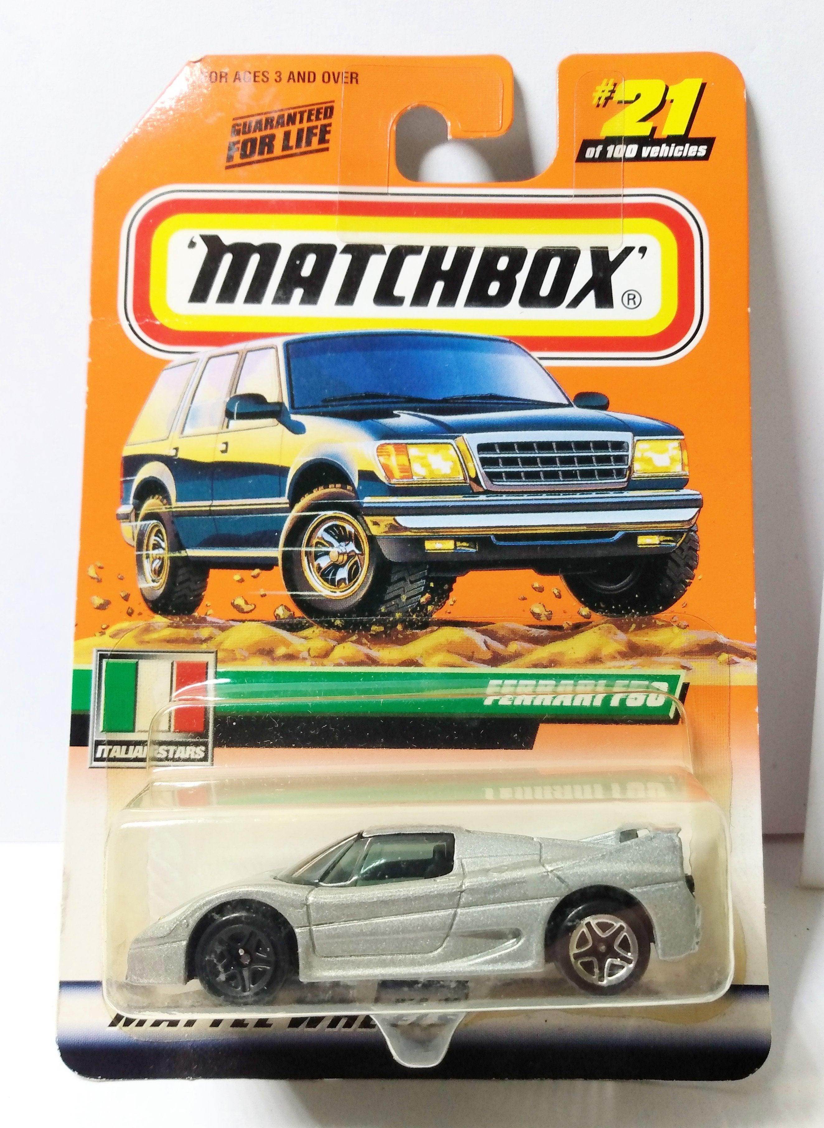 Matchbox 21 Italian Stars Ferrari F50 Mismatched Wheels Error Car