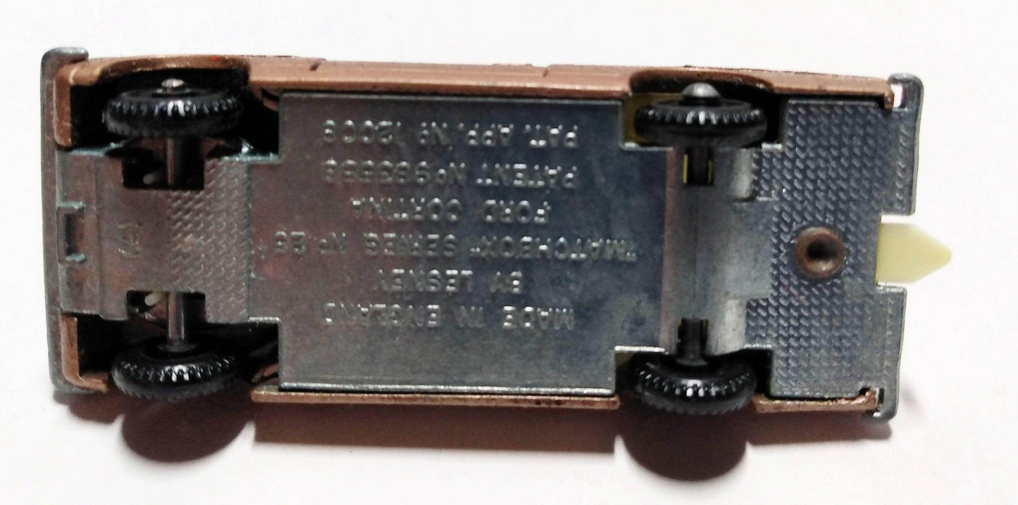 Lesney Matchbox 25 Ford Cortina Mk.II Sedan Diecast Toy England 1968 - TulipStuff