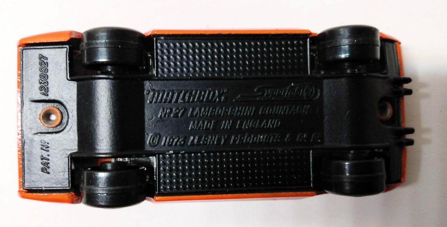 Lesney Matchbox 27 Lamborghini Countach Streakers Superfast 1975 - TulipStuff