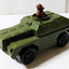 Lesney Matchbox No. 28 Stoat Armored Truck Army Rola-matics 1974 - TulipStuff