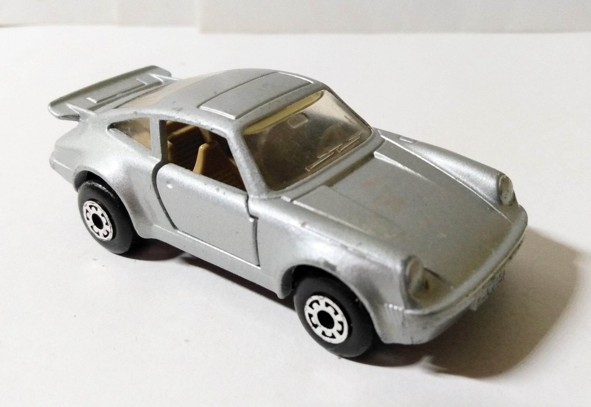 Matchbox 3 Porsche 911 Turbo Silver Brown Base Tan Interior 1979 - TulipStuff