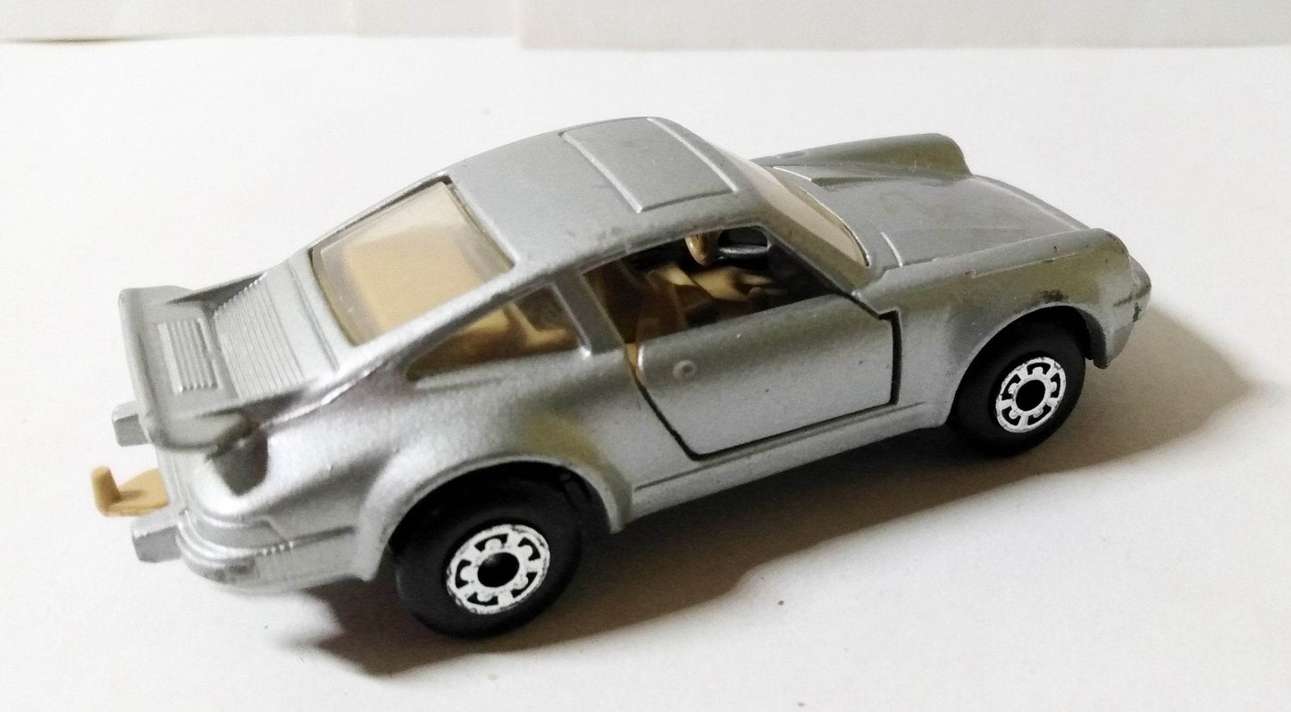 Matchbox 3 Porsche 911 Turbo Silver Brown Base Tan Interior 1979 - TulipStuff