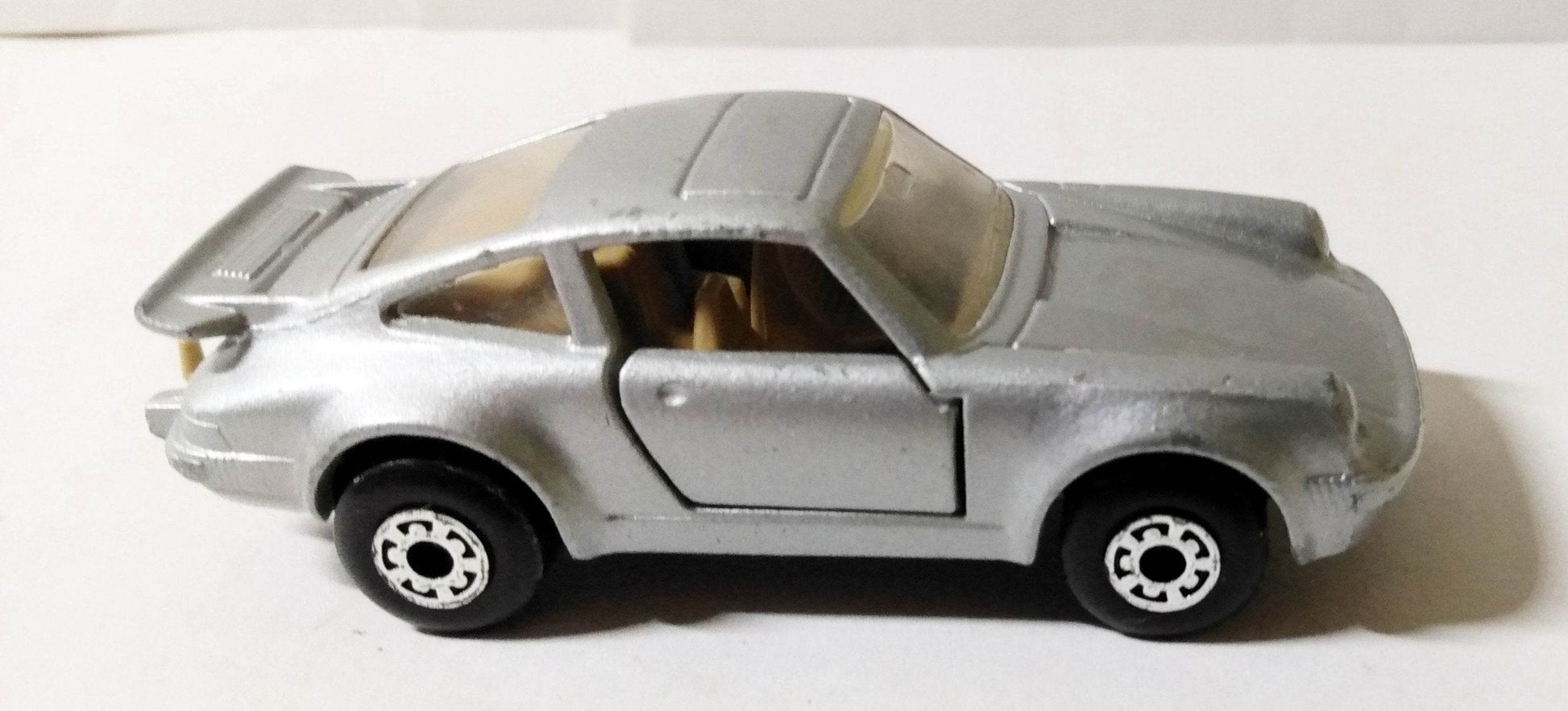 Matchbox 3 Porsche 911 Turbo Silver Brown Base Tan Interior 1979 - TulipStuff