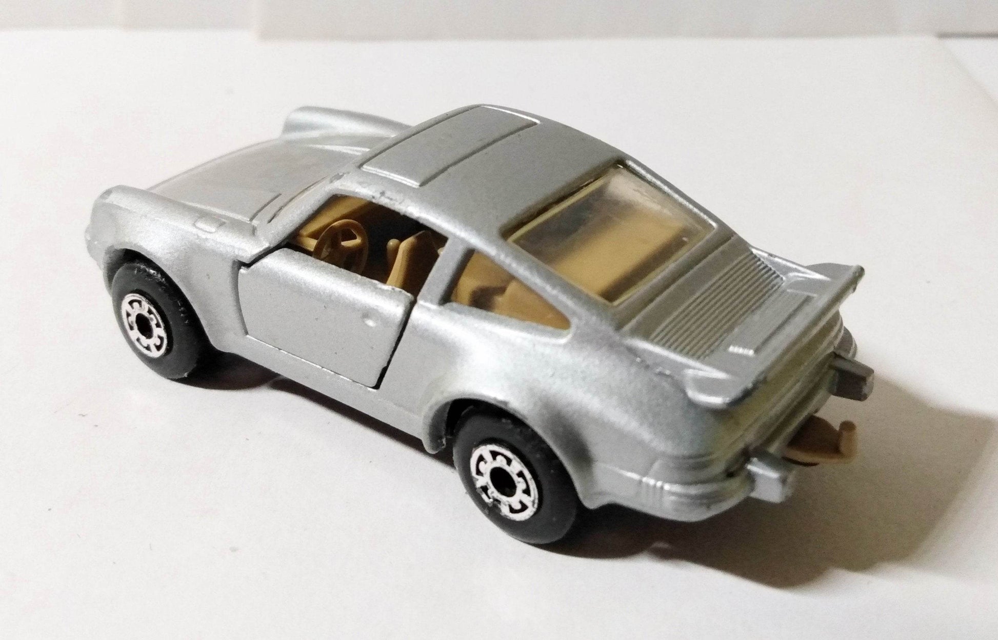 Matchbox 3 Porsche 911 Turbo Silver Brown Base Tan Interior 1979 - TulipStuff