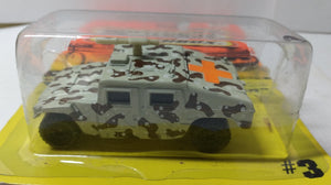 Matchbox MB3 Military Hummer Medic Camouflage 1993 Error - TulipStuff