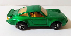 Matchbox 3 Porsche 911 Turbo Sports Car Green England 1980 - TulipStuff