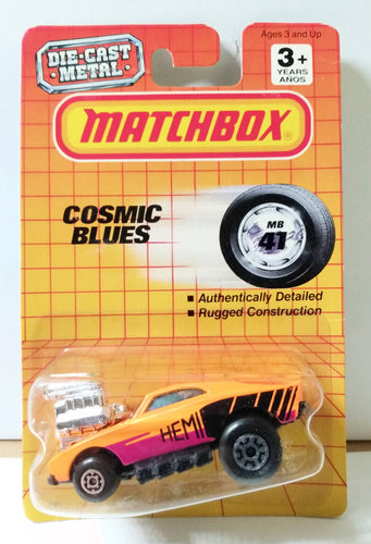 Matchbox 41 Cosmic Blues Hemi Diecast Toy Car 1992 - TulipStuff