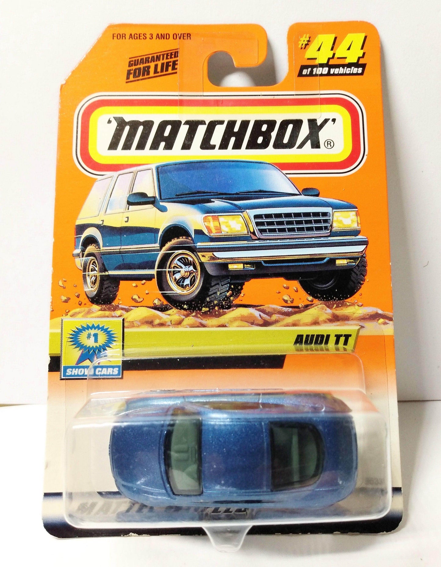 Matchbox MB44 Show Cars Series 9 Audi TT Error Card 1999 - TulipStuff