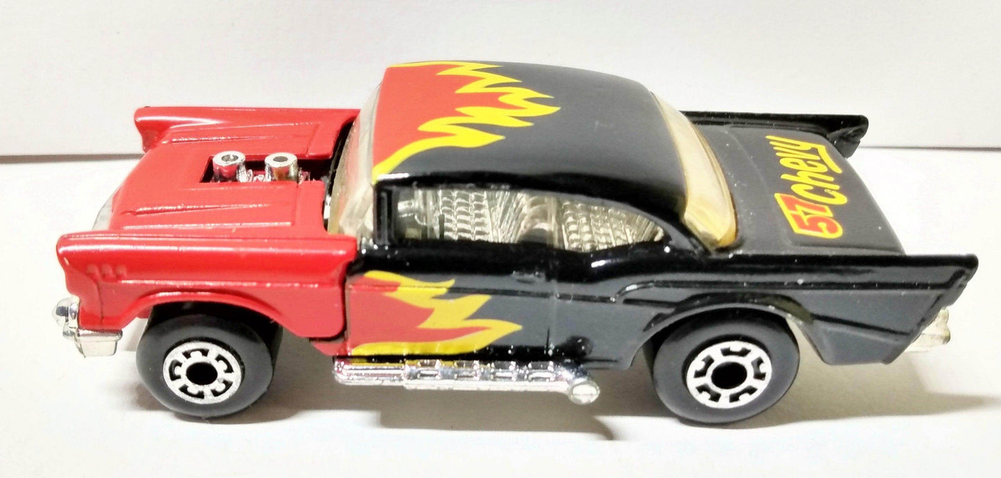 Matchbox 4 '57 Chevy Bel Air Flames Superfast 1979 - TulipStuff