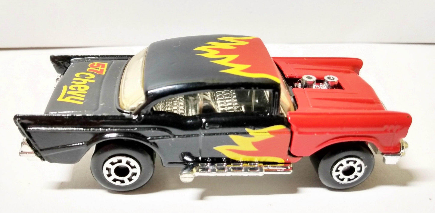 Matchbox 4 '57 Chevy Bel Air Flames Superfast 1979 - TulipStuff