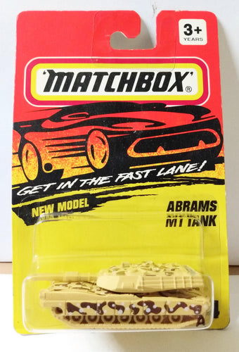 Matchbox 54 Abrams M1 Tank Army Military Diecast 1994 - TulipStuff