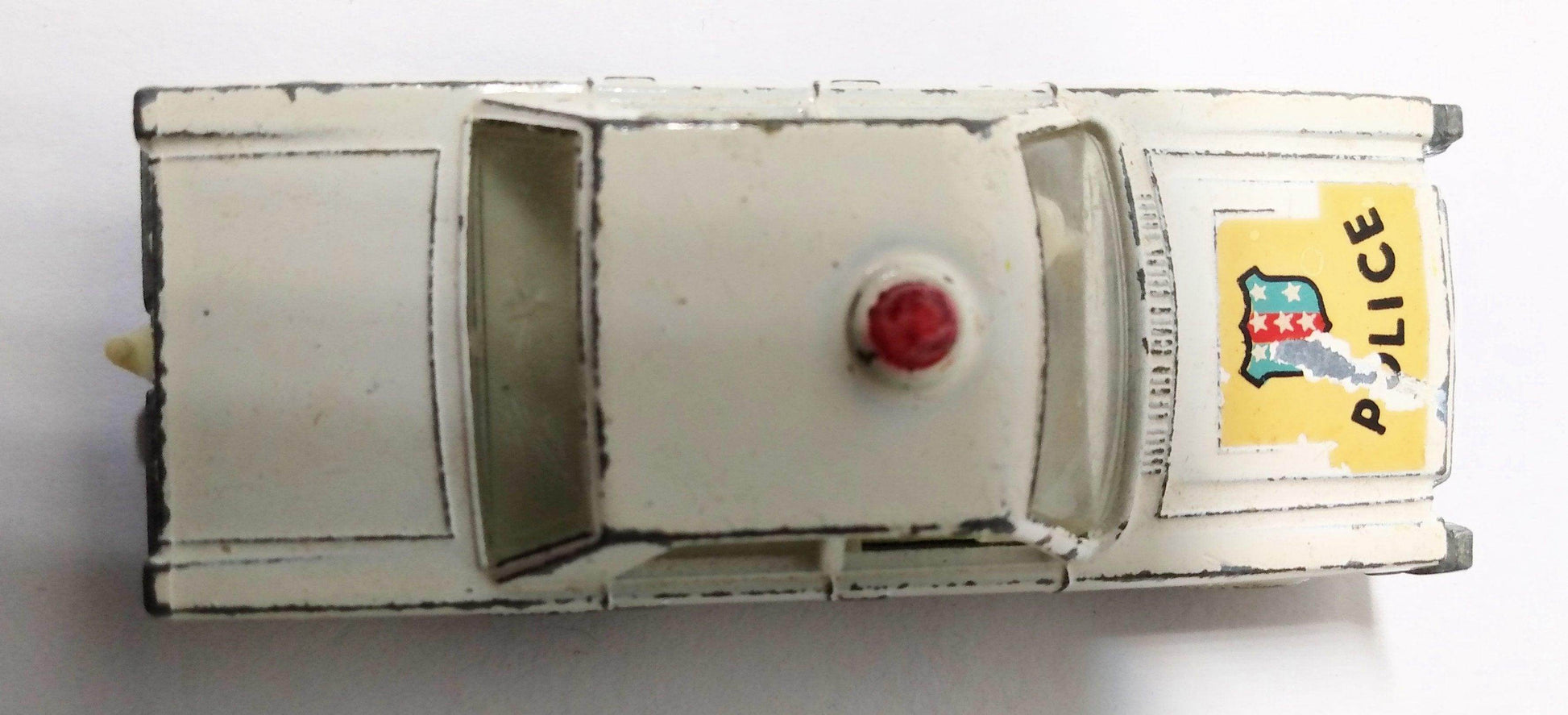 Lesney Matchbox 55 Ford Galaxie Police Car England 1966 - TulipStuff