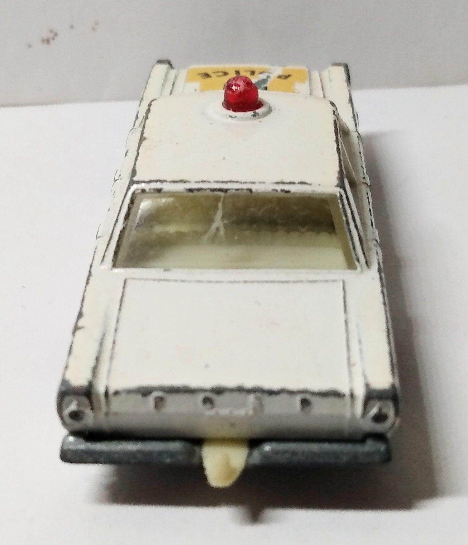 Lesney Matchbox 55 Ford Galaxie Police Car England 1966 - TulipStuff