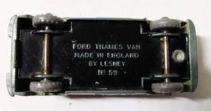 Lesney Matchbox 59 Ford Thames Van Singer 1958 England - TulipStuff