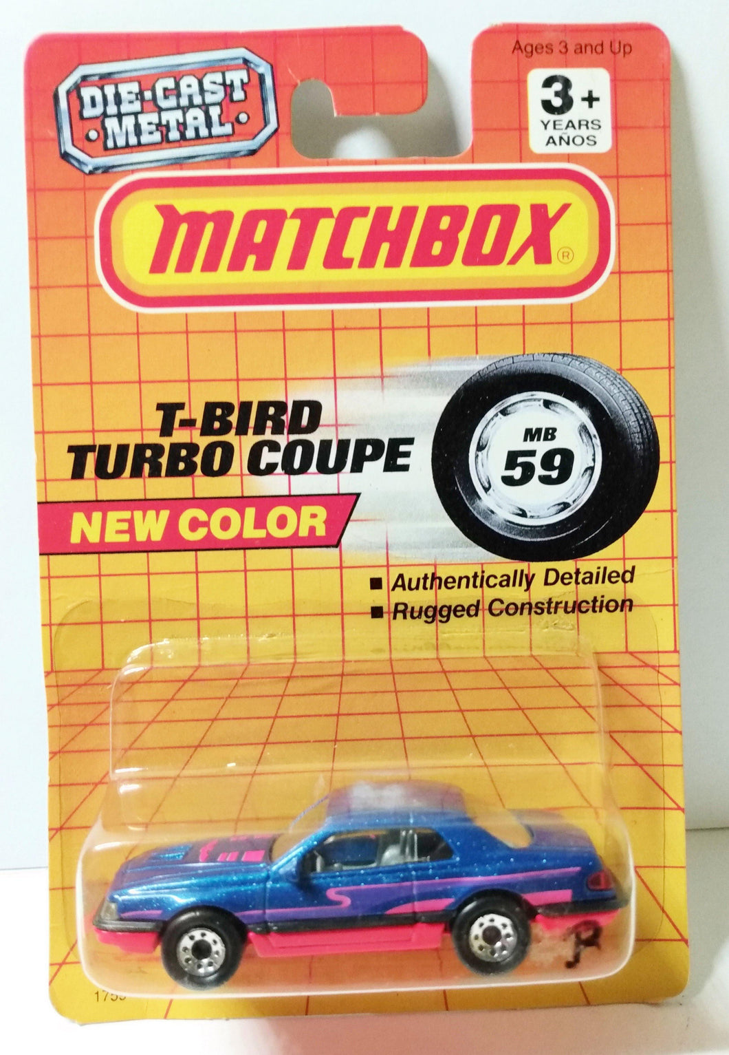 Matchbox 59 T-Bird Turbo Coupe Diecast Toy Car 1992 - TulipStuff