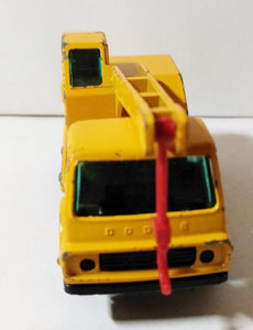 Lesney Matchbox 63 Dodge Crane Truck Construction Toy 1968 England - TulipStuff